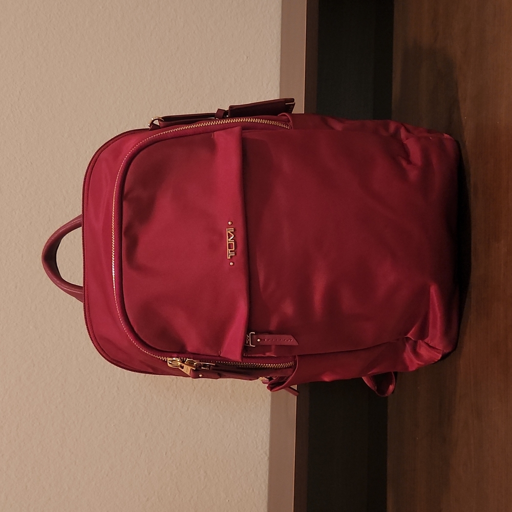 Tumi Red Backpack